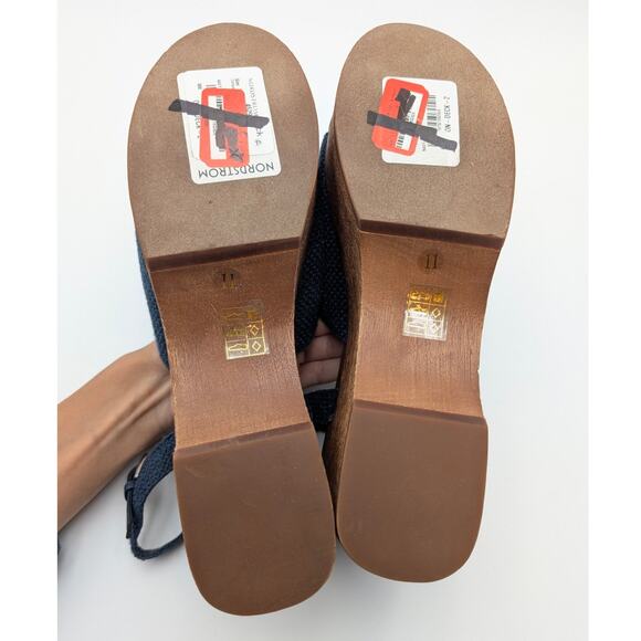 Jeffrey Campbell On Deck Platform Sandal Women's Navy Blue Size US11 EU42 - Picture 8 of 9